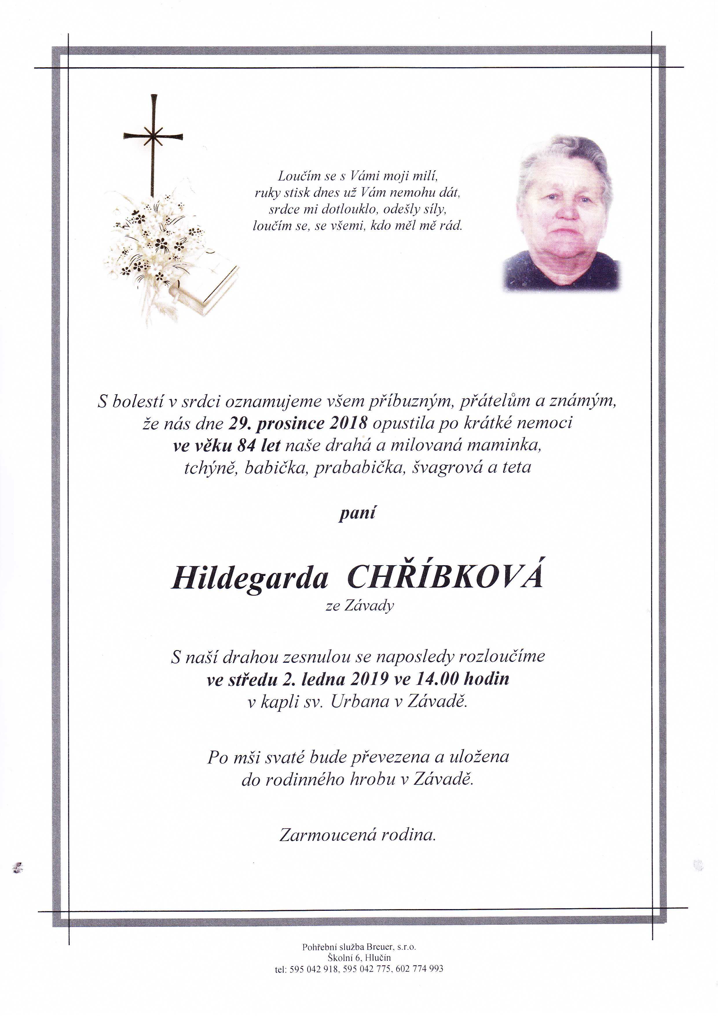 Chříbková Hildegarda