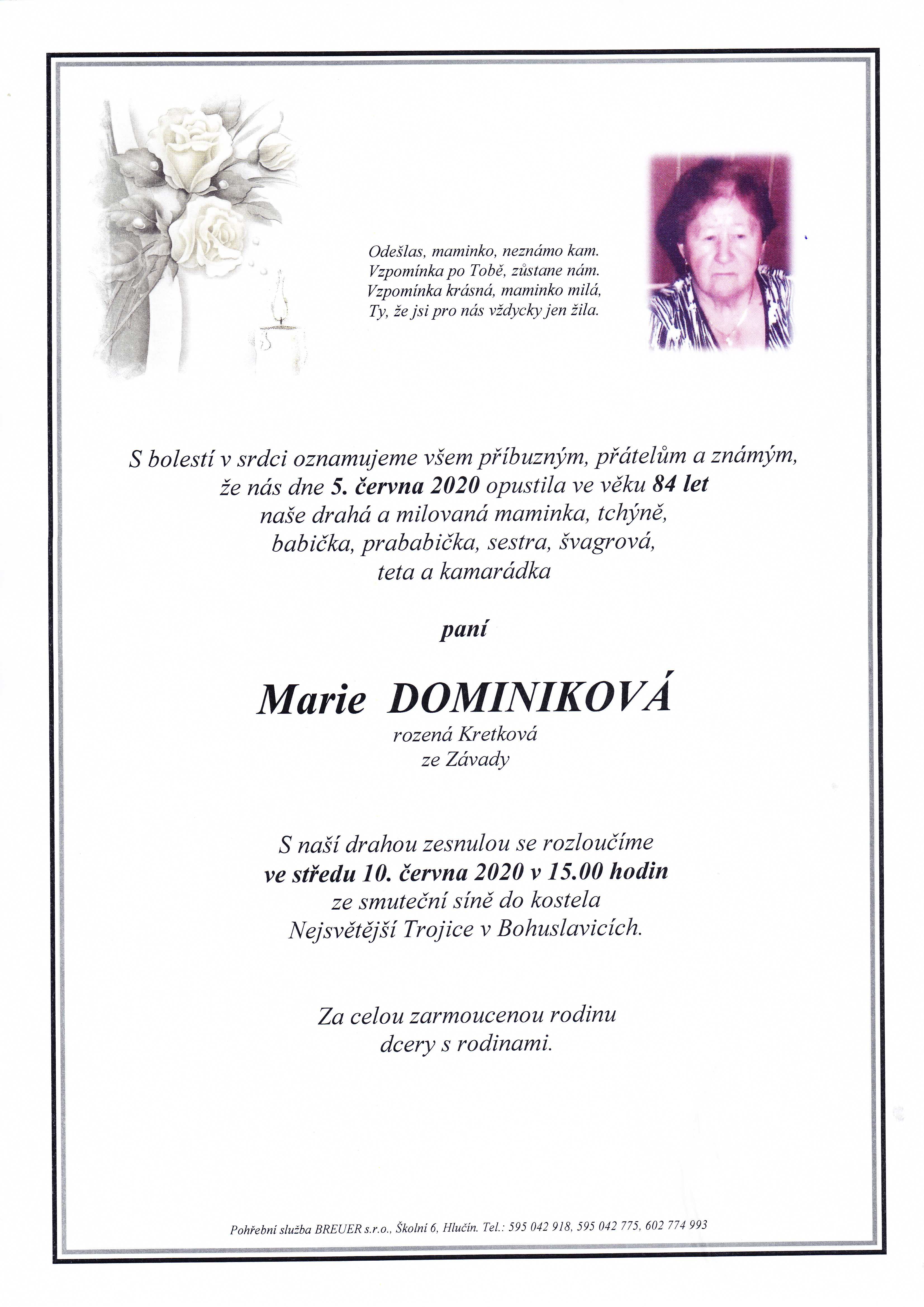 Dominiková Marie