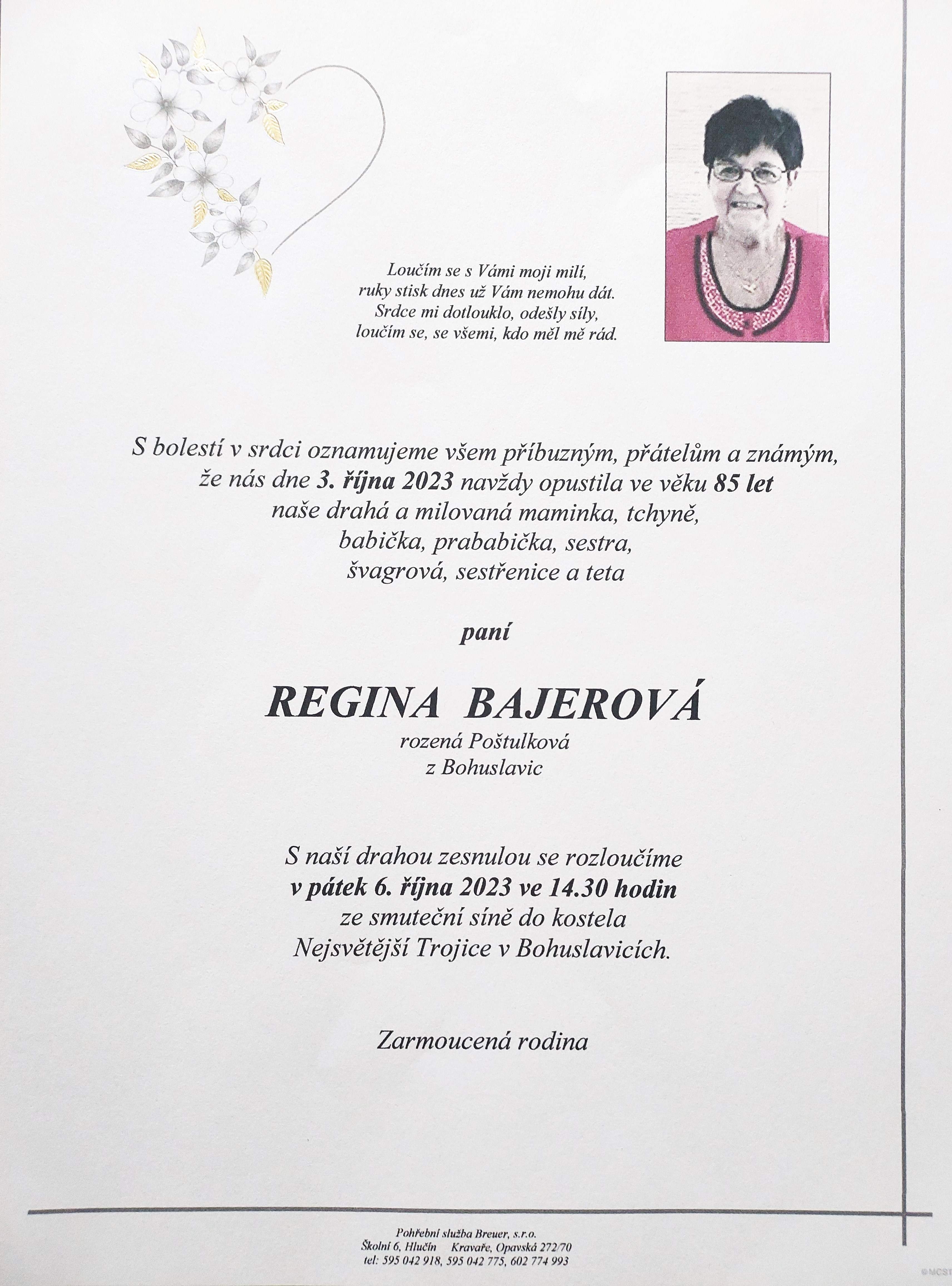 Bajerová Regina