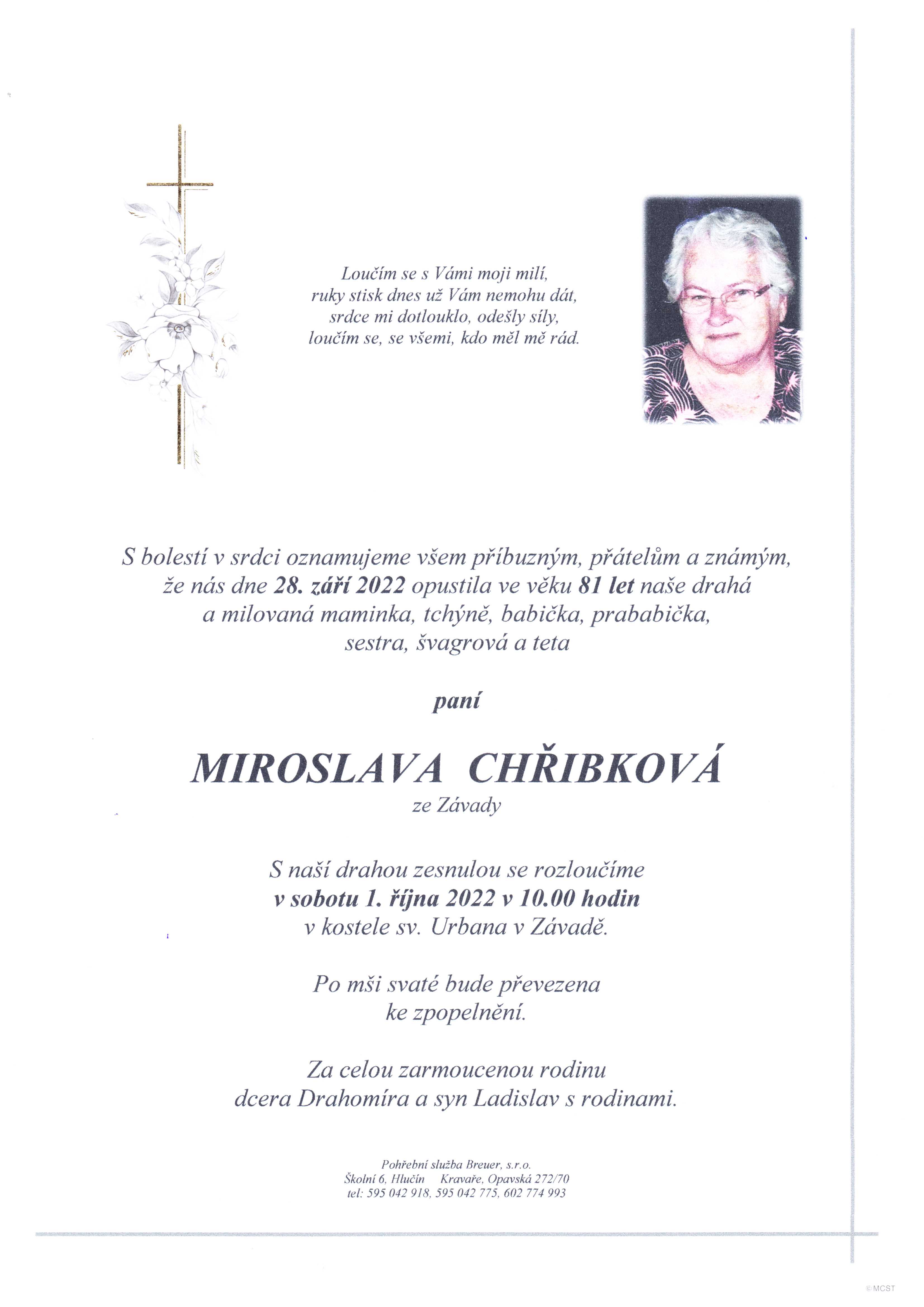 Chřibková Miroslava