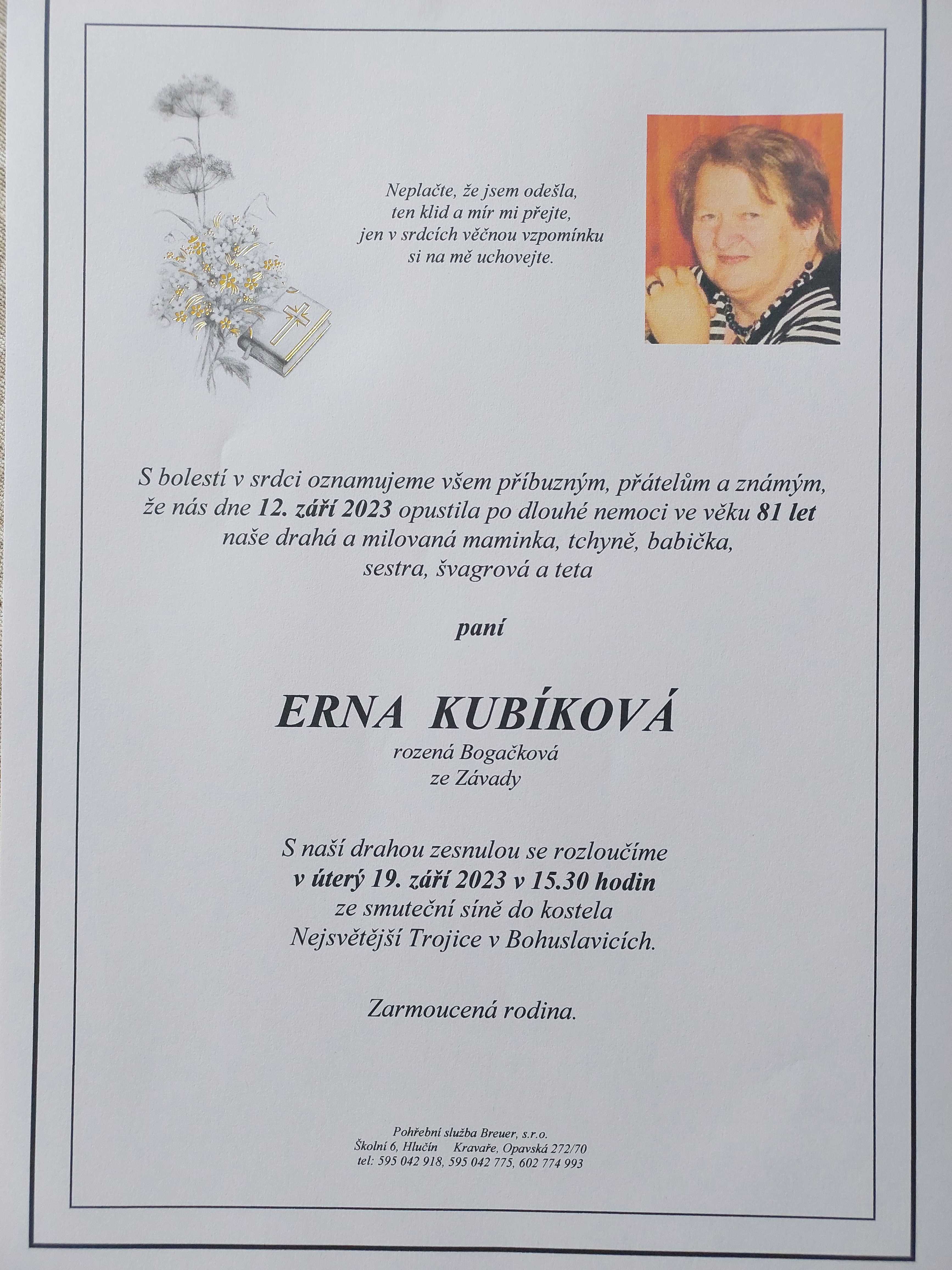 Kubíková Erna