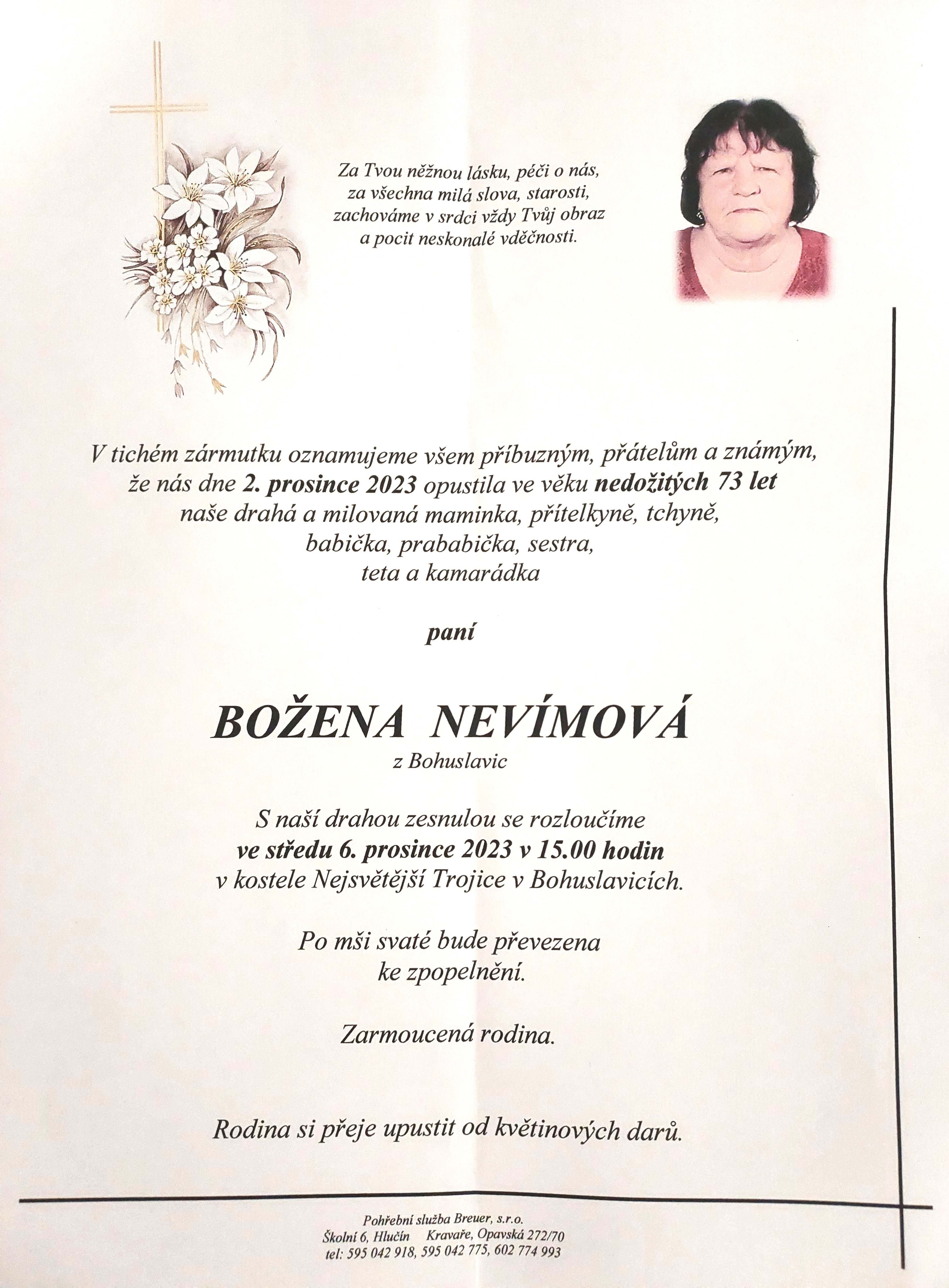 Nevímová Božena