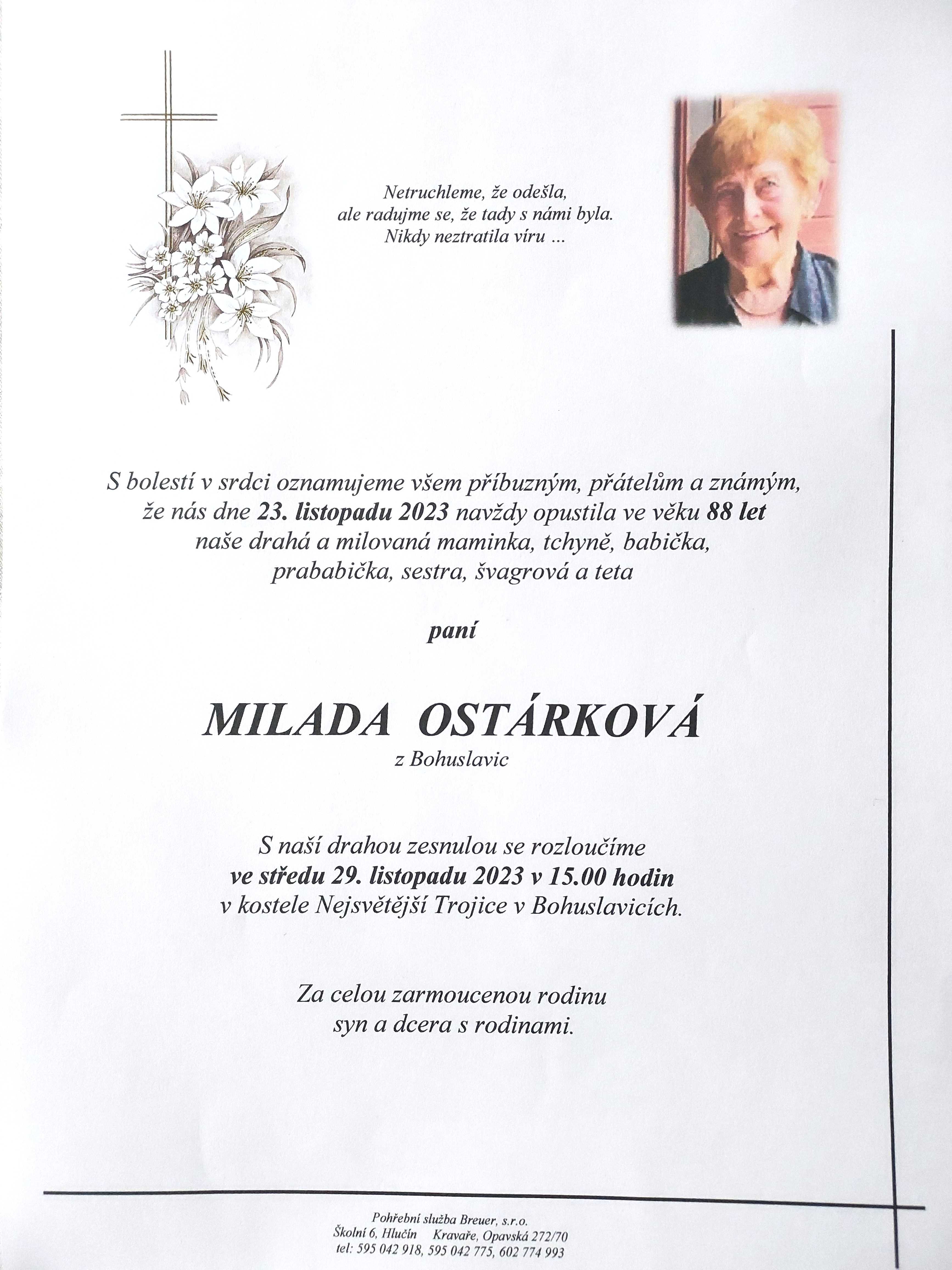 Ostárková Milada