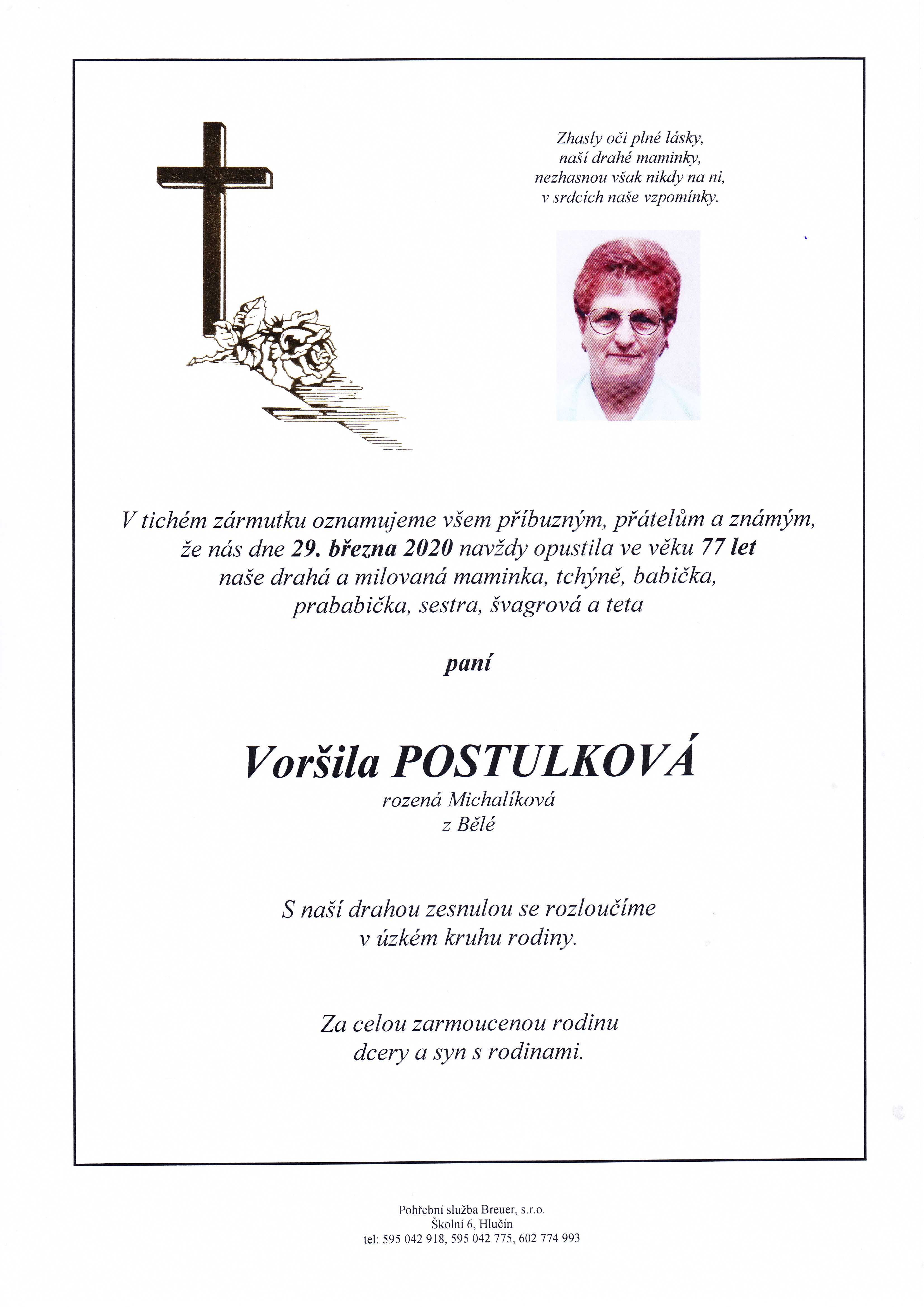 Postulková Voršila