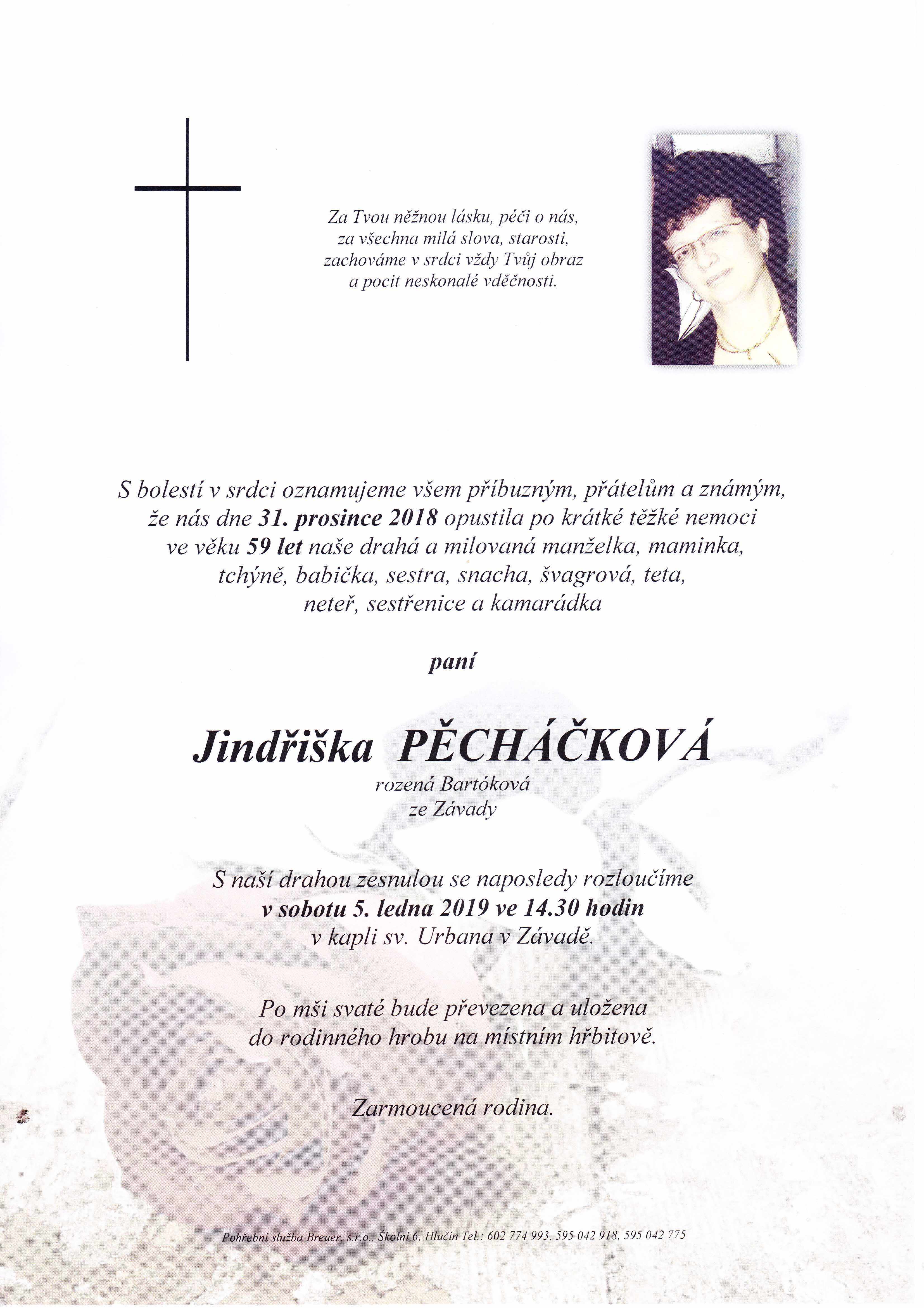 Pěcháčková Jindřiška
