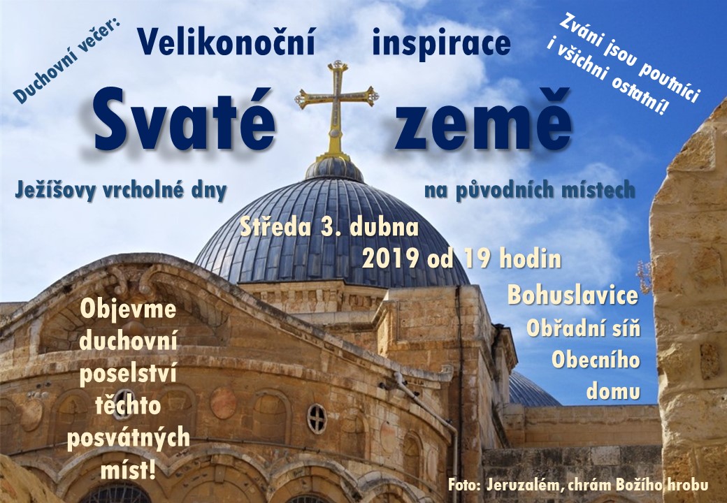 Svatá země Velikonoce