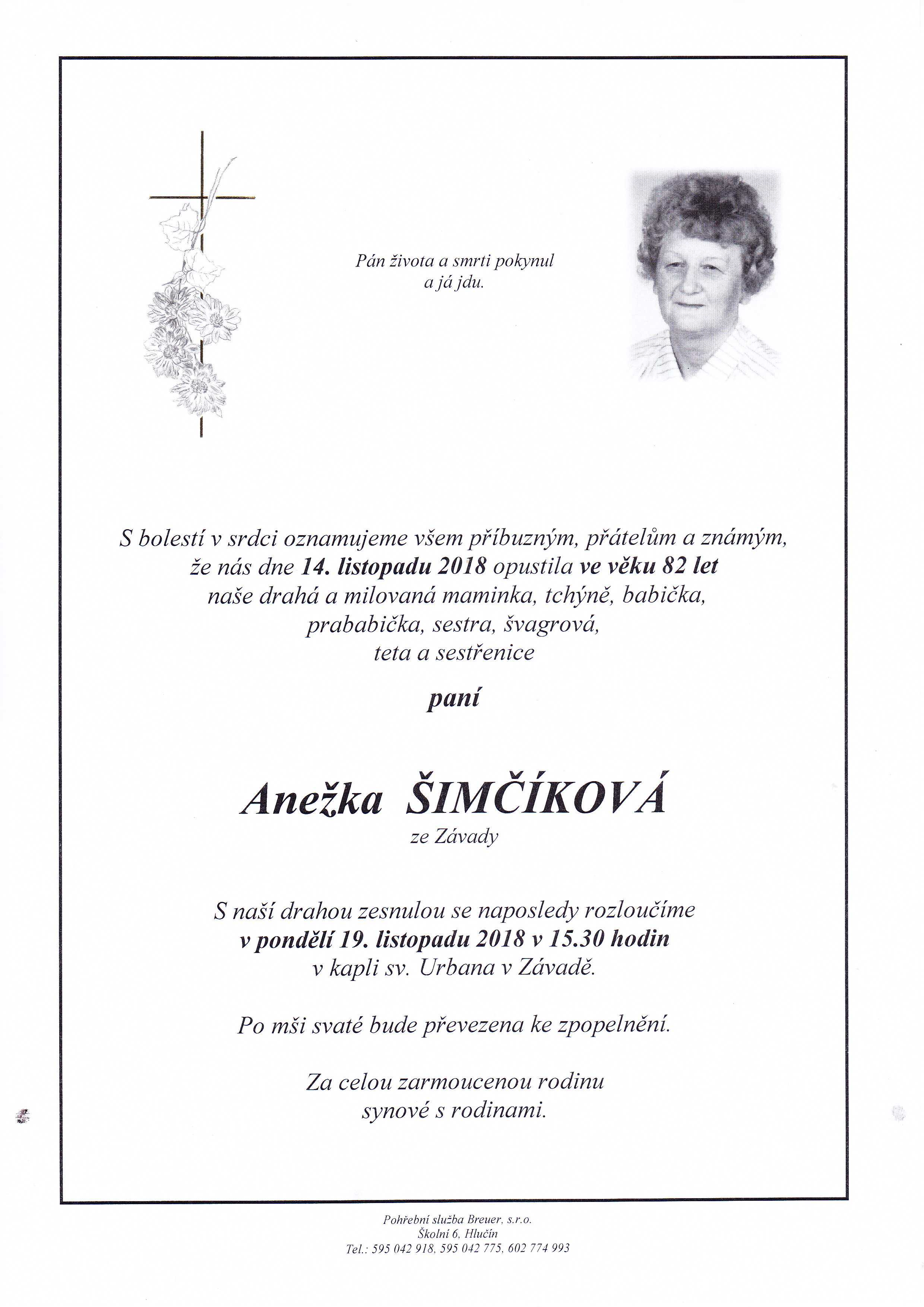 Šimčíková Anežka